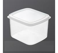 Wakects Caja de Almacenamiento para Refrigerador Contenedor de Plástico Transparente 1.2L Organizador de Refrigerador de Plástico de Grado Alimenticio Caja Transparente para Mantenimiento Fresco para