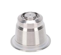 Wakects Cápsula de café Reutilizable, Cápsula de café Recargable de Acero Inoxidable 304 con Cepillo y Cuchara, Taza de Filtro de de una Sola Porción, Reutilizable para Fabricantes de una Sola