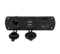 Wakects Cargador USB para Coche, Cargador de Coche USB Dual ABS con Chip Inteligente, de PD de 12 V 24 V, Cubierta Impermeable Ignífuga Resistente a Altas Temperaturas, para RV Barco Camión