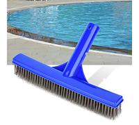 Wakects Cepillo de Pared de Piscina de Alambre de Acero, Estanque de Spa de Equipos Resistentes, Uso Espeso Resistente Al Desgaste y Versátil, Limpieza Eficiente con Fácil Manejo para