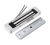 Wakects Cerradura de Puerta Magnética Eléctrica, Fuerza de Retención de 180 Kg Mini Cerradura de Imán Eléctrico con Tornillos Antirrobo Protección contra Sobretensiones para Puerta de