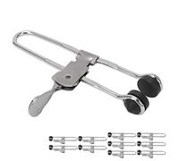 Wakects Clips de Montaje de Mosaicos Multifuncionales, Pinza de Cuadrícula de Acción de Palanca de 10 Piezas, Clamp/Holder de Mosaico de Acero Inoxidable con Palanca de Pulgar para la Instalación