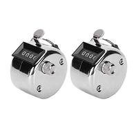 Wakects Contador de Conteo Manual, Contador de Manual de Acero Inoxidable con Diseño de Mini Hebilla, para Inventario de Taller, Conteo de Mercancías, Estadísticas de Multitud