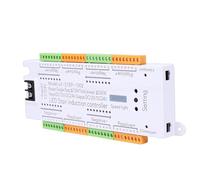 Wakects Controlador de Escalera LED Controlador de Iluminación de Escalera ABS Retardante de Llama 32 Puertos de Grupo 12V 24V Sensor de Movimiento Activado para Escaleras Interiores de Casa Pasillos