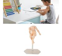Wakects Cuerpo de Figura de Acción, maniquí de Dibujo de Artista de PVC, Posturas Altamente Ajustables para Dibujar y Fotografía, Ideal para Estudiantes y Profesionales de Arte (color de piel #11)