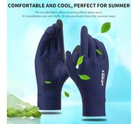 Wakects de Protección Solar, Transpirables de Seda de Hielo con Pantalla Táctil para Hombres y Mujeres, Ideales para Conducir, Andar en Bicicleta, Escalar, Actividades Al Aire Libre (S)