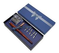 Wakects Diseño Ergonómico Confort de Comodidad Ligera Dip Pen con 5 Puntas de Lápiz de Acero Inoxidable, Ideal para Dibujo de Cómics, Caligrafía