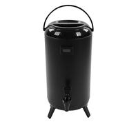 Wakects Dispensador de Bebidas Aislado de 12 Litros, Acero Inoxidable, Pantalla LCD, con Trípode, para Té y Agua Caliente