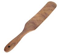 Wakects Espátula de Teca, Utensilios de Cocción de la Pala de Frito de Madera con Madera Duradera, Texturas de Mantenimiento Fáciles, para una Vida Cómoda (33.5 * 5 raspador de teca)