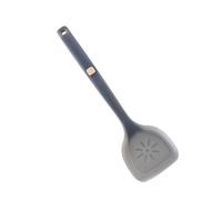 Wakects Espátula Ranurada de Silicona Semitranslúcida Turner de Silicona de 14,4 Pulgadas Resistente Al Calor para Saltear, Voltear y Mezclar Salsa en Utensilios de Cocina Antiadherentes para (gris
