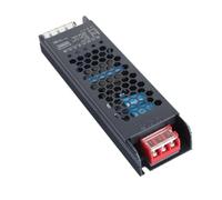 Wakects Fuente de Alimentación Conmutada LED, Controlador LED de Aleación de Aluminio 48 V CA 180 a 250 V Medio Puente PWM, Tira Larga Negra de Refrigeración Automática para Luz Magnética, Vestíbulo