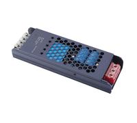 Wakects Fuente de Alimentación Conmutada LED, Controlador LED de Aleación de Aluminio 48 V CA 180 a 250 V Medio Puente PWM, Tira Larga Negra de Refrigeración Automática para Luz Magnética, Vestíbulo