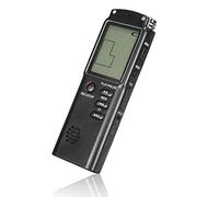 Wakects Gra Badora de Voz Mini de 32 GB con Pantalla LCD, T60 (como se | Grabación con un botón, micrófono omnidireccional de 360°, batería de 48 horas de duración, unidad flash USB,