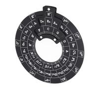 Wakects Herramienta de Acordes de Melodía, Rueda de Acordes de Aleación de Aluminio, Círculo de Aprendizaje de Teoría Musical de Quintas Ruedas para Músicos, Estudiantes, Compositores