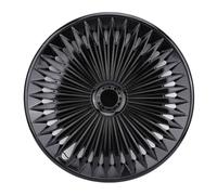 Wakects Hubcaps de 17 Pulgadas, Ajuste Universal para Ruedas de Acero de 17 Pulgadas, Protección de Rasguños y Escombros, Fácil Instalación y Extracción, Mejora la Apariencia de su Vehículo, (Black)