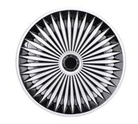 Wakects Hubcaps de 17 Pulgadas, Ajuste Universal para Ruedas de Acero de 17 Pulgadas, Protección de Rasguños y Escombros, Fácil Instalación y Extracción, Mejora la Apariencia de su Vehículo, (Negro