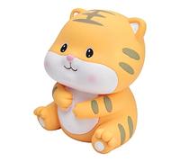 Wakects Hucha para Niños Lindo Tigre Pintado a Mano Banco de Monedas para Niños Y Niñas, Caja de Dinero de Dibujos Animados Regalos Hechos de Material de Vinilo 14 X 12,5 Cm