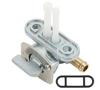 Wakects Interruptor de Válvula de Llave de Purga de Interruptor de Válvula de ABS de Aleación de Aluminio Espaciado de Orificios de Montaje de 34 Mm OEM 4DP2450000 para Reemplazo del Tanque de de