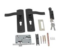 Wakects Juego de Cerradura de Manija de Puerta de Acero Al Manganeso, Palanca de Entrada con Llave con Rodamiento Silencioso, Perfecto para el Dormitorio y el Baño del Hogar