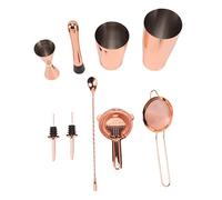 Wakects Kit de Barman Juego de Herramientas de Coctelera Boston de Acero Inoxidable 939 G Retención de Frío y Calor Resistente Al óxido y a la Corrosión Juego de Herramientas de Barra Fácil de (Ok