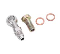 Wakects Kit de Pernos Banjo 4AN a 1/8in NPT, Adaptador Banjo AN4 a 1/8in NPT, Conexión Segura de Acero Inoxidable con Soporte de Carga para Sistemas de Tuberías