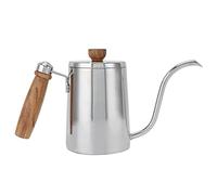 Wakects Kit de Preparación de café de Vidrio y Acero Inoxidable para Verter sobre Juego de de Goteo de 5 Piezas con Papeles de Embudo de Filtro y Termómetro para Amantes del café en Casa (Hervidor