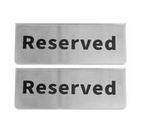 Wakects Letrero de Mesa de Acero Inoxidable, Letrero de Tarjeta de Mesa, Pantalla Plateada de Doble Cara, 8,43 Oz para Recepción de Bodas, Restaurante, Hotel, Cafetería, Asientos para de Comedor