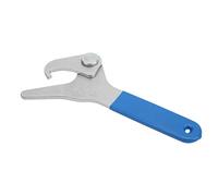 Wakects Llave de Choque Herramienta de Ajuste de Precarga de Choque Ajustable Núcleo de Acero con Revestimiento de PVC Llave de Mandíbula con Gancho de 35 Mm a 75 Mm para Ajuste y Mantenimiento de