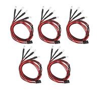 Wakects Luz de Coche RC de 5 Uds con 4 Faros LED, Material de Silicona, Alto Brillo para Coches Traxxas, HSP, RC