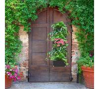 Wakects Macetero Vertical de Jardín con 6 Bolsillos, Macetero Colgante de Pared de Fieltro de 42,1 X 12,6 Pulgadas para Jardinería Interior y Exterior, Bolsas de Cultivo de Plantas Transpirables Que