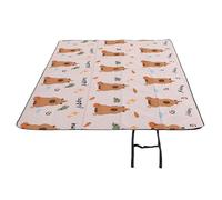 Wakects Manta de Picnic, Estera de Picnic Plegable con Tela Oxford Pongee de Poliéster, Manta Gruesa a Prueba de Humedad para Exteriores para Acampar, Playa, Senderismo, Uso en Parques (200 * 300cm)