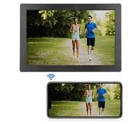 Wakects Marco digital WiFi de 15 pulgadas LED 1280 x 800 HD Pantalla de fotos digital con mando a distancia Soporte Foto/Video/Música/Calendario/Despertador, Regalo para Amigos/Familia/Mayores(EU)