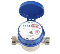 Wakects Medidor de Agua fría de 15 mm 1/2 Pulgada, medidor de Flujo de Agua para Uso doméstico y jardín