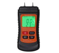 Wakects Medidor de Humedad de Madera ABS Medidor de Humedad Digital 4 a 75 por Ciento Retroiluminación LCD Apagado Automático Pin Probador de Sonda para Carpintería Inspectores de Pisos