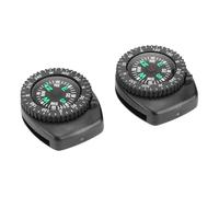 Wakects Mini Pocket Survival Compass Compact Mini Compass para Relojes Al Aire Libre con Agujero de Correa para Caminar para Acampar el Mochilero de Mochilero