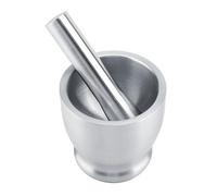 Wakects Mortero Pastle Set Grinder de Acero Inoxidable, Uso Moderno Pero Funcional, Versátil, Diseño Ergonómico, Operación sin Esfuerzo, con Ajo y Jengibre de Molienda