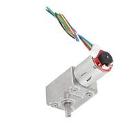 Wakects Motor de Engranaje 12V DC 40RPM Motor de Engranaje de Gusano Reversible de Torque Alto, Rendimiento Estable para Turbina Eléctrica, Cepillo de Carbono de Metales Preciosos, con Bloqueo de