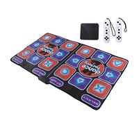 Wakects Music Dance Pad,Wireless Double Dance Mat Toys for PC and TV,Klappbar Elektronische Tanzmatte Yoga Gifts mit USB und Fernbedienung,Pfeilanzeige,160 x 92 cm