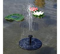 Wakects Panel Solar Bomba de Baño de Aves con Batería de Litio, Sensor de Luz Automática, Monitor de Nivel de Agua para Bomba de Fuente de Jardín, Tanque de Pescado, Decoración de Estanques