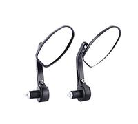 Wakects Par de espejos retrovisores para motocicleta, rotaci¨®n de 360 grados, para bicicletas de calle, deportivas, chopper Cruiser