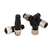 Wakects Para Conector en T NMEA 2000 con 5 Pines M12, Material ABS Para Redes Lowrance y Simrad