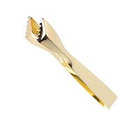 Wakects Ponetas de Hielo de Acero Inoxidable, Pequeños Aperitivos de Grado Alimenticio que Sirven Pinzas para café, Fiesta, Bar con una Longitud óptima de Agarre Cómodo, Usos Múltiples (Chapado en