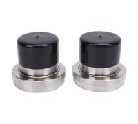 Wakects Protector de Cojinetes de Remolque para Barcos Protector de Cojinetes de Rueda de Remolque de Acero Inoxidable de 2.717 Pulgadas con Cubiertas de Nivel de Grasa de Control Automático Bloqueo