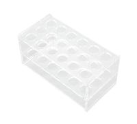 Wakects Rack de Tubo de Ensayo Acrílico, Contiene 18, Diseño Transparente, Ahorrador de Espacio, Seguro y Resistente, Varios Tubos, Uso Versátil, Bastidores de de Ensayo, Soportes para el de,