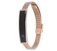 Wakects Rastreador de Ejercicios con Banda Inteligente con Monitor de Frecuencia Cardíaca, Contador de Pasos de Seguimiento del Sueño para Hombres, Mujeres y Niños, Bluetooth 5.3 IP68, (Gold)