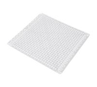 Wakects Regla de Acolchado Ranurado, Precisión Clara de Cristal, Alineación del ángulo Versátil, Visibilidad de Doble Color, Liviano y Duradero, para Artesanos de 12.5x12.5 Pulgadas, con una