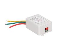 Wakects Relé de Tiempo Retardo Interruptor Ajustable 110V 220V 1 Canal 16 Modos de Retardo LED Indicador para Ventilador Enfriador (con carcasa)