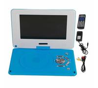 Wakects Reproductor de DVD Portátil 9 Pulgadas, 1080P Full HD Viaje en | Reproducción de tarjeta SD USB, pantalla gran angular, lector de discos rayados, batería incorporada de 1000 mAh, uso