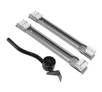 Wakects Rodillo Extensible para Electrodomésticos, Rodillo Universal para Refrigerador de Hierro, Soporte de Carga de 300 KG, Base Ajustable de 45 a 70 Cm, 24 Ruedas con Frenos para Lavadora, (SILVER)
