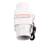 Wakects Soplador de Aire de Sentina Marino de 3 Pulgadas, Ventilador de Aire en Línea ABS 12 V 130 CFM Carcasa de Motor Resistente Al Agua para Yate, Barco, RV, Compartimento del Motor, Galera de